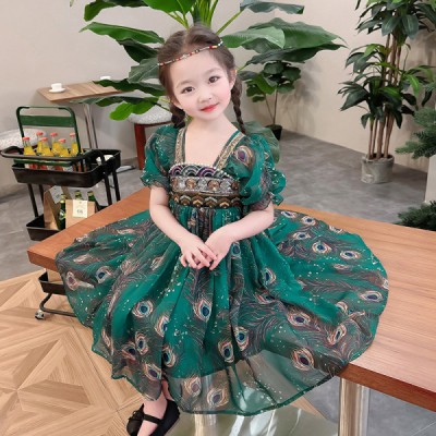 Baby Dai Ethnic Style Princess Short-sleeved Thin Dress