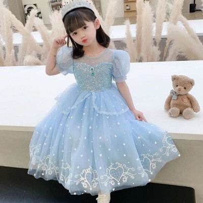 Elsa Princess Short Sleeve dress