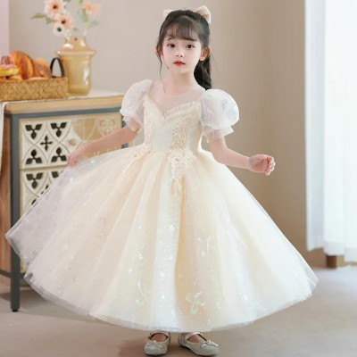 [Size: 3-12 Years] Elegant Princess  Dresses for Christmas Party Red Ball Gown