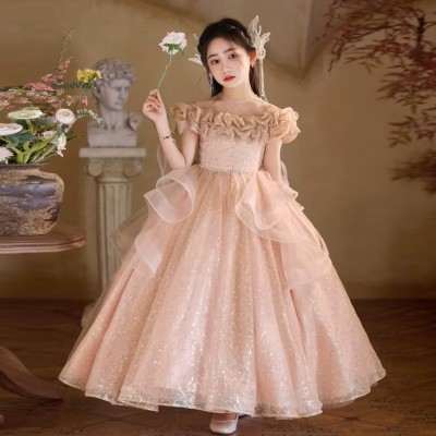 👑 Dreamy Pink Premium Princess Baby Girl Ball Gown