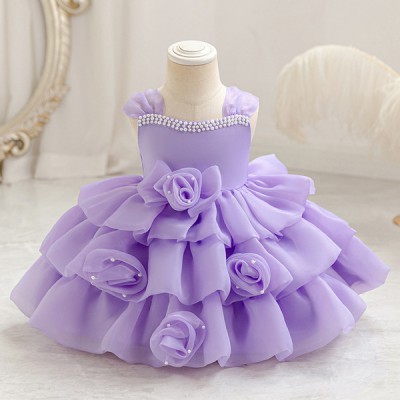 🌸 Premium Lavender Princess Baby Gown 🌸