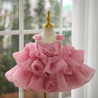 🌸 Premium Pink Princess Baby Gown 🌸