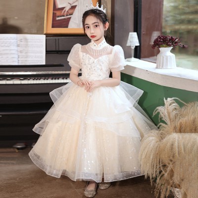 👑 Premium Off-White Royal Princess Baby Gown 👑